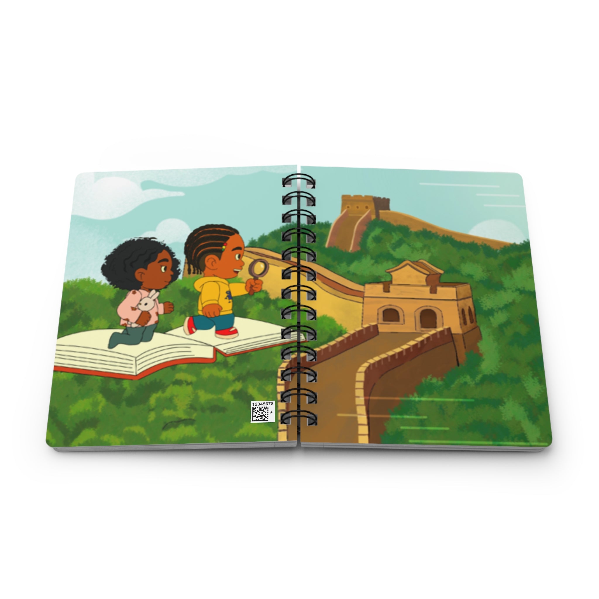 Whimsical Adventure Spiral Bound Journal